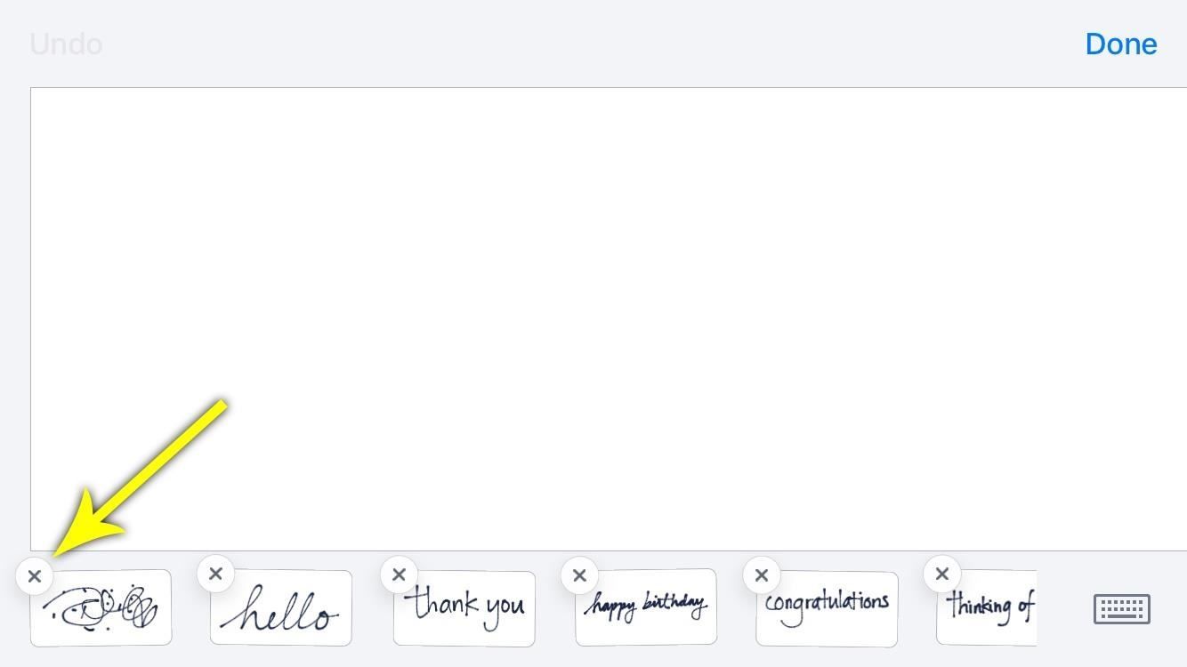 Как удалить рукописные сообщения из'Recents' List on iOS 10 to Clear Your Handwriting History