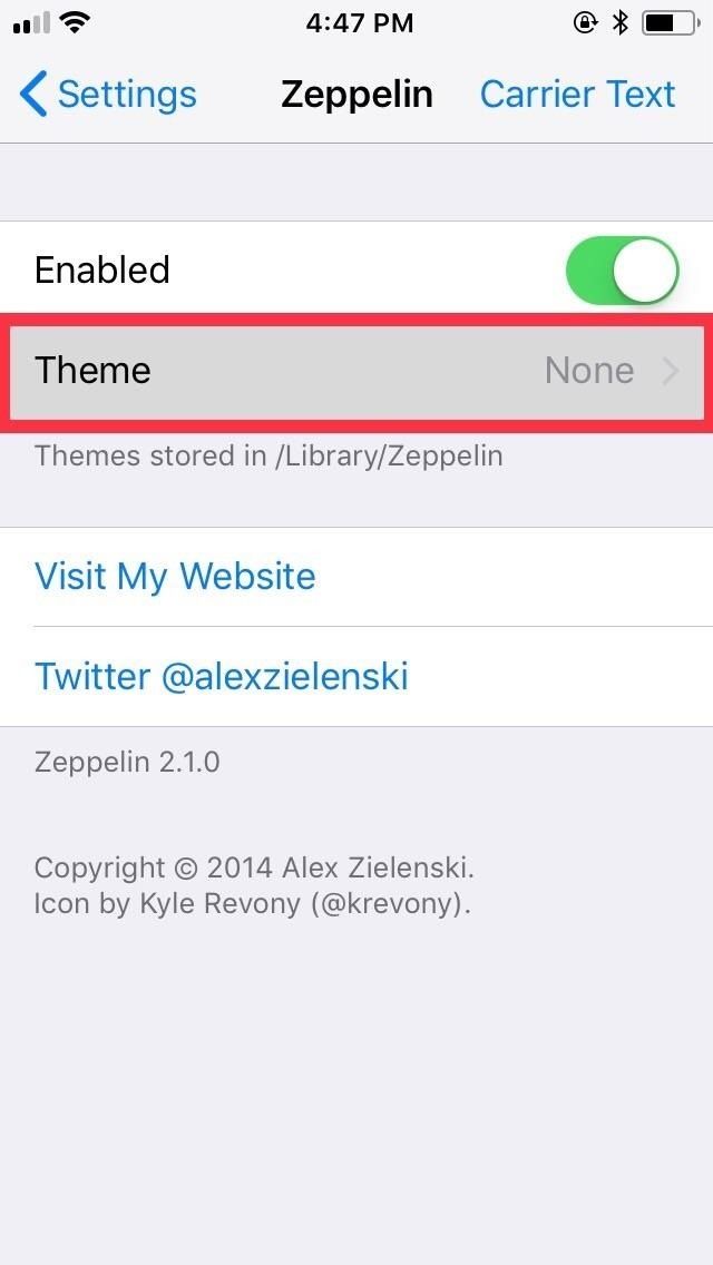 Как заменить имя оператора в вашем iPhone's Status Bar with Custom Text or Logos