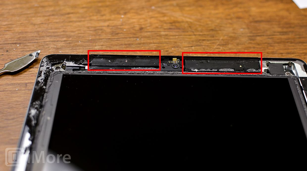 Осторожно зоны iPad сотовой антенны