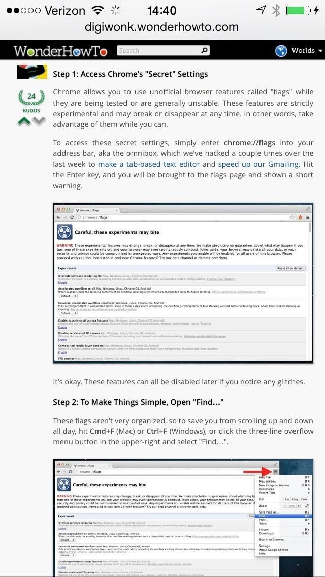 Снимки экрана - это самый быстрый способ сохранить полные статьи в Интернете для чтения в автономном режиме на вашем iPhone
