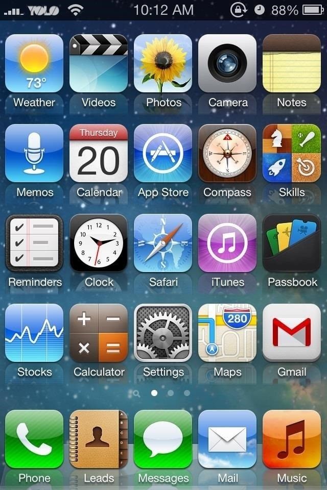 Как имитировать новый внешний вид iOS 7 в iOS 6 на вашем взломанном iPhone