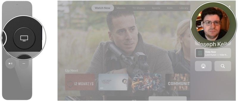 Активируйте Центр управления, щелкните профиль