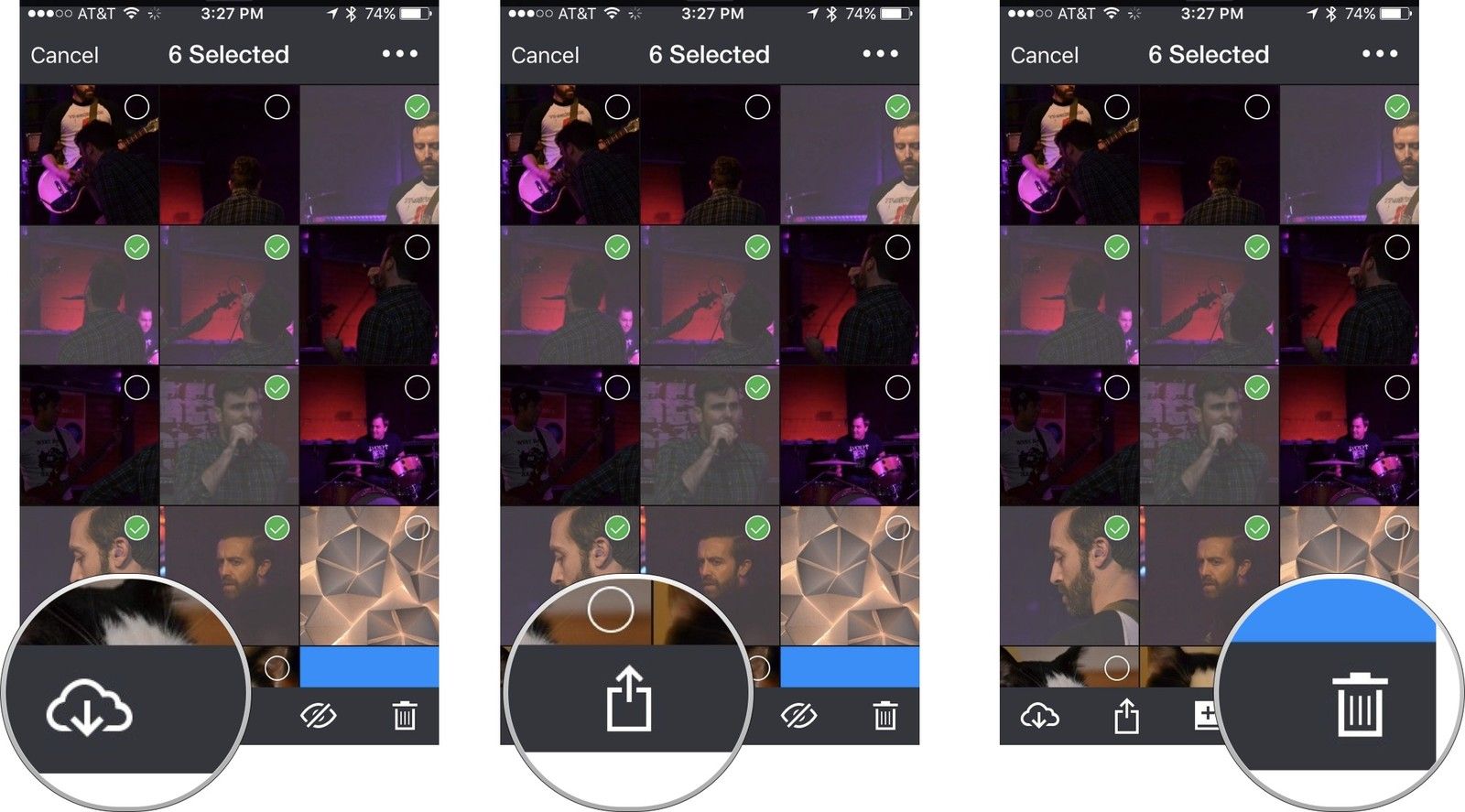 Загружайте, делитесь или удаляйте фотографии в Amazon Photos
