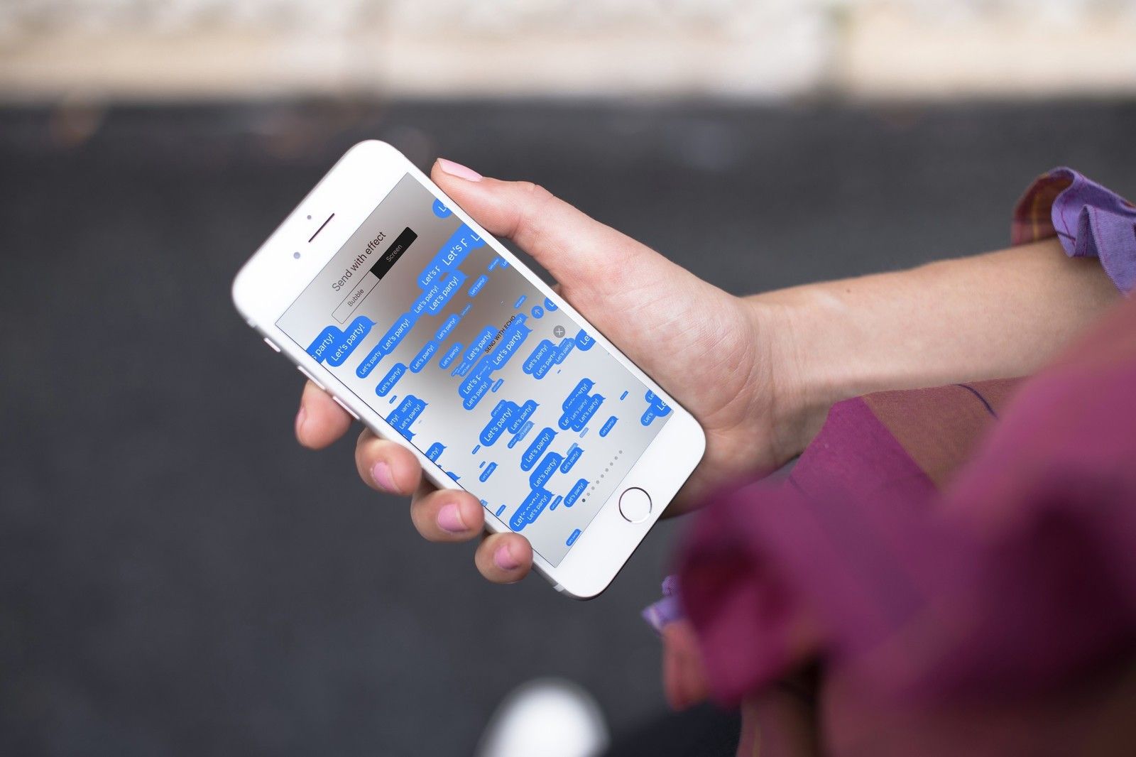 Эффект экрана на iPhone