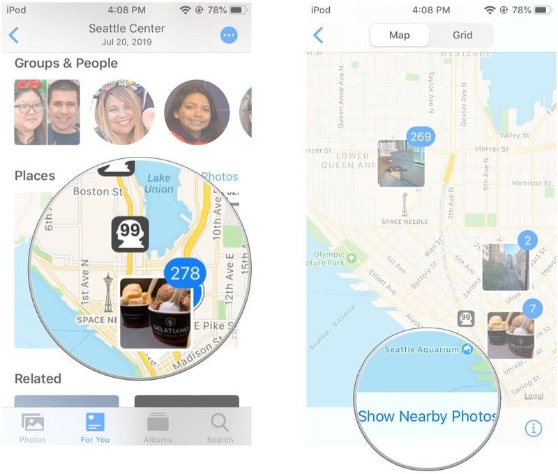 Нажмите на карту мест, посмотреть близлежащие фотографии