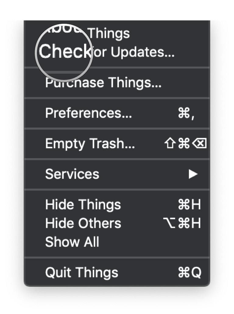 macOS Mojave, Меню, нажмите Проверить наличие обновлений