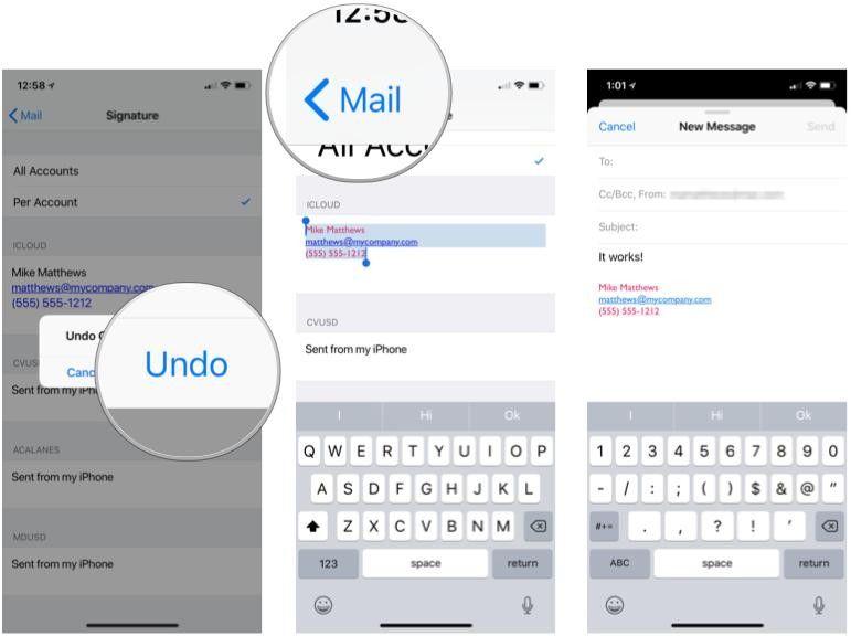 Сохранить новую подпись