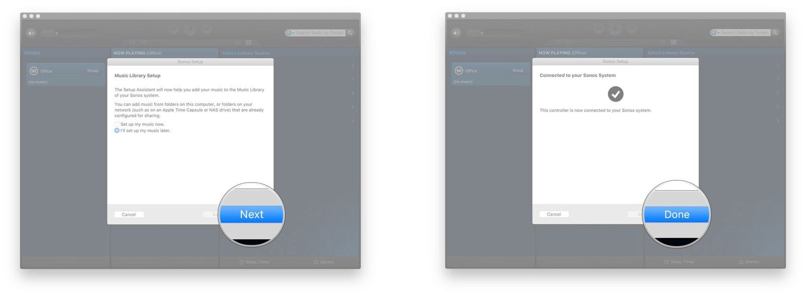Нажмите Далее, нажмите Готово
