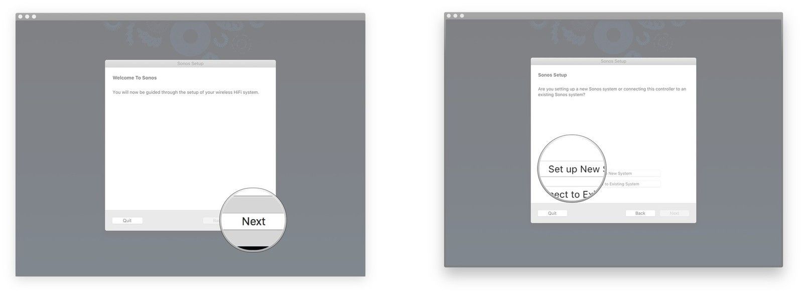 Нажмите Next, нажмите Set New System