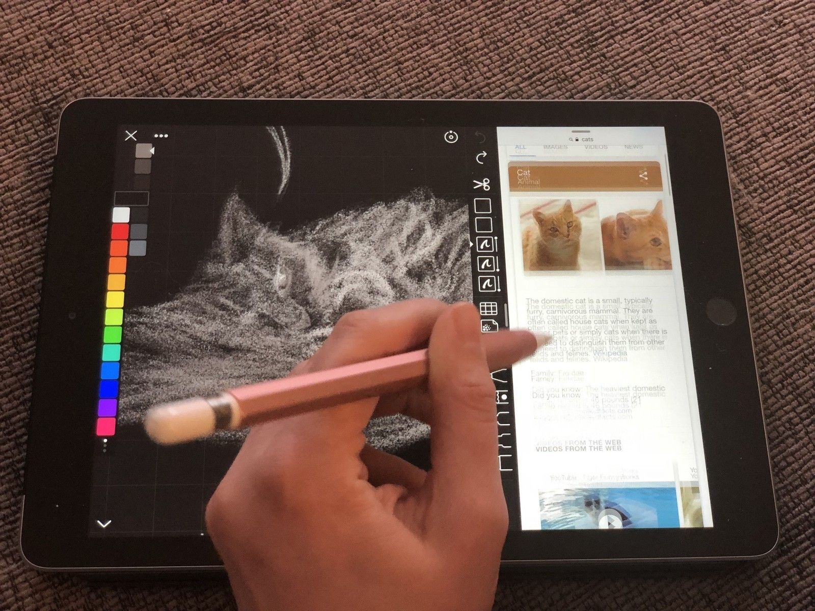 Айпад с поддержкой Apple Pencil