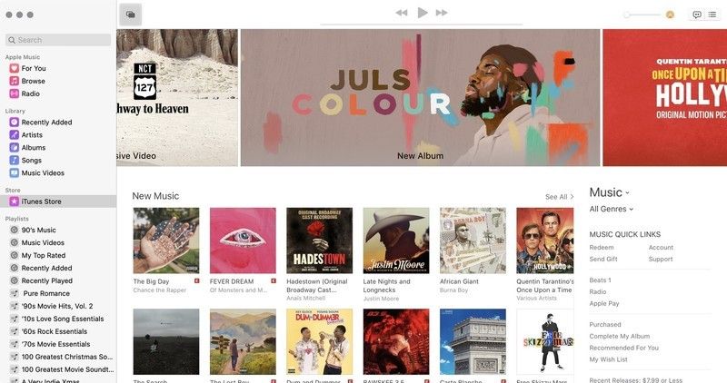 Музыкальное приложение в macOS Catalina Музыкальное приложение в macOS Catalina