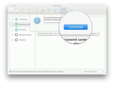 Нажмите удалить