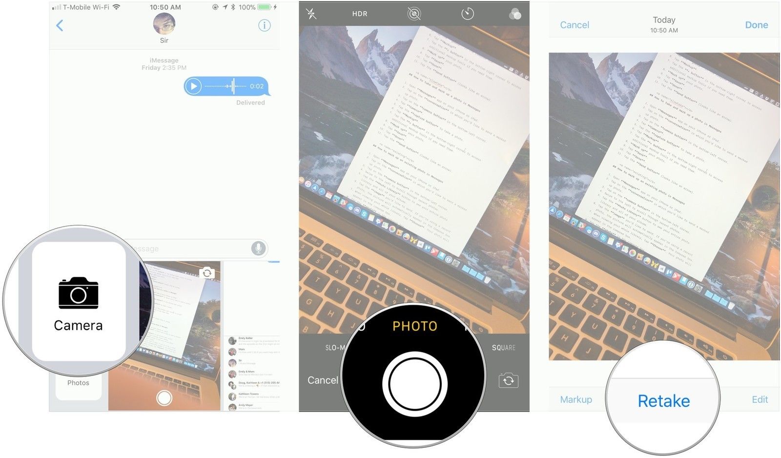 Нажмите «Камера», нажмите «Захват», нажмите «Возврат».