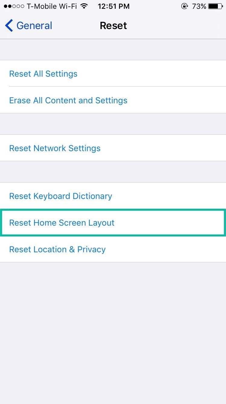 Как перезагрузить ваш iPhone's Home Screen Layout