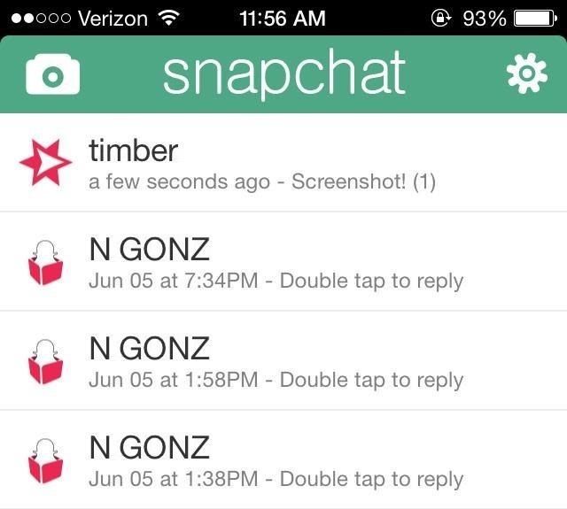Как сделать секретные снимки экрана с фотографиями Snapchat в iOS 7 без уведомления отправителя