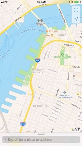 Как увеличивать и уменьшать масштаб одной рукой в Картах на вашем iPhone в iOS 11