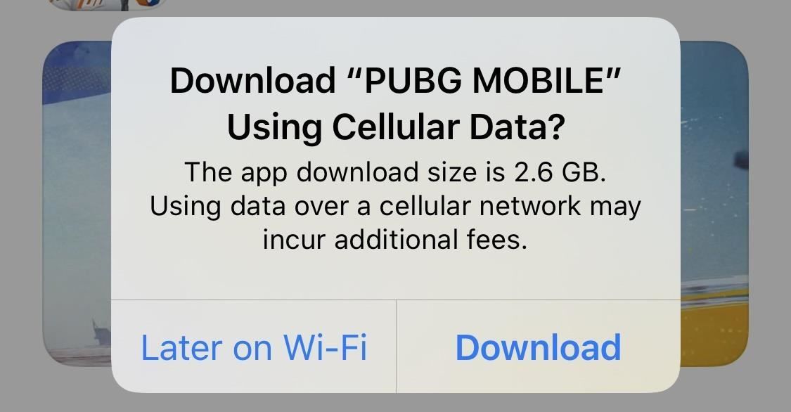 Скачать приложения любого размера с помощью сотовых данных на вашем iPhone в iOS 13 - без каких-либо предупреждений