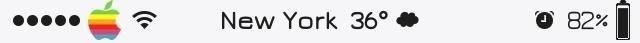 Как добавить местную погоду на ваш iPhone's Status Bar for a Quick Glance Forecast