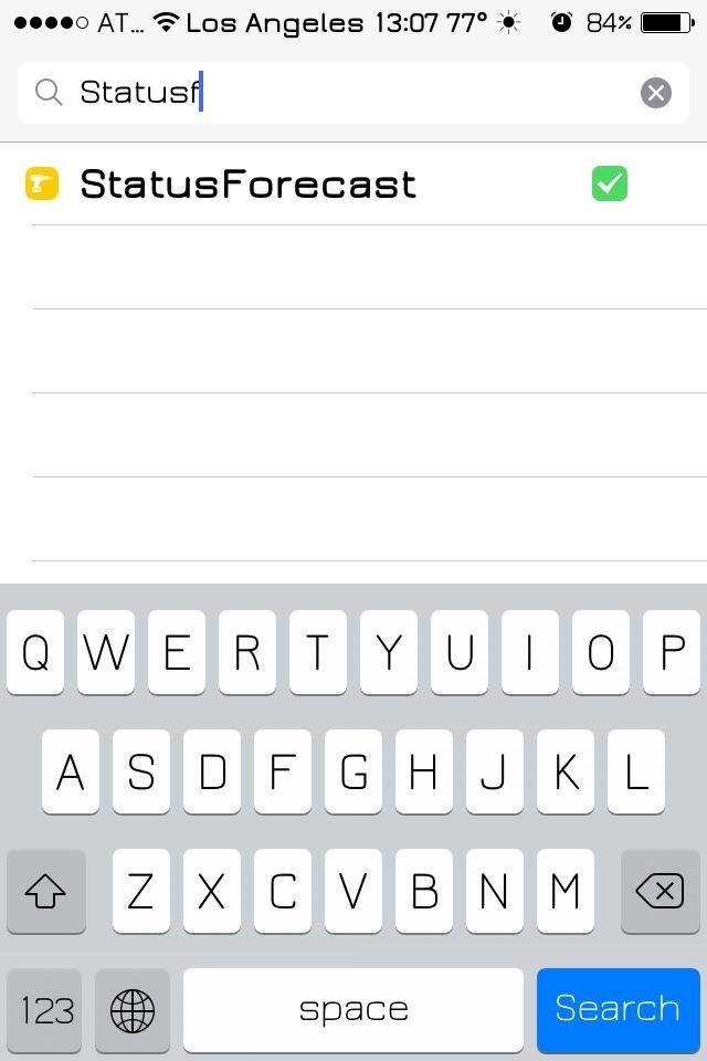 Как добавить местную погоду на ваш iPhone's Status Bar for a Quick Glance Forecast