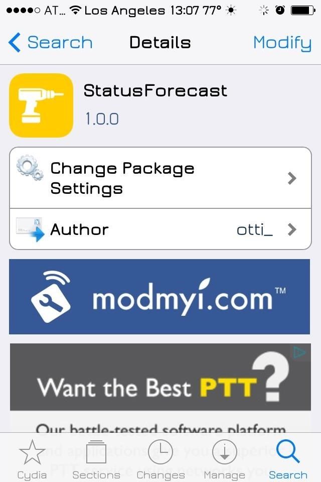 Как добавить местную погоду на ваш iPhone's Status Bar for a Quick Glance Forecast