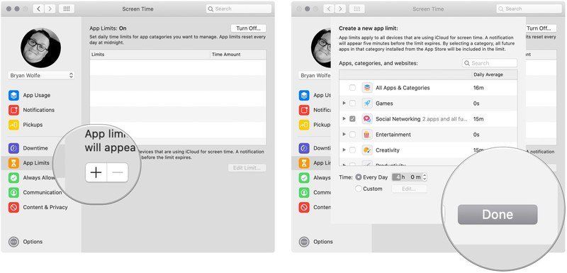 время экрана, установленные пределы приложения время экрана, установленные пределы приложения