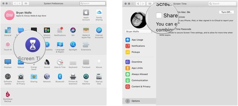 поделиться временем экрана поделиться временем экрана