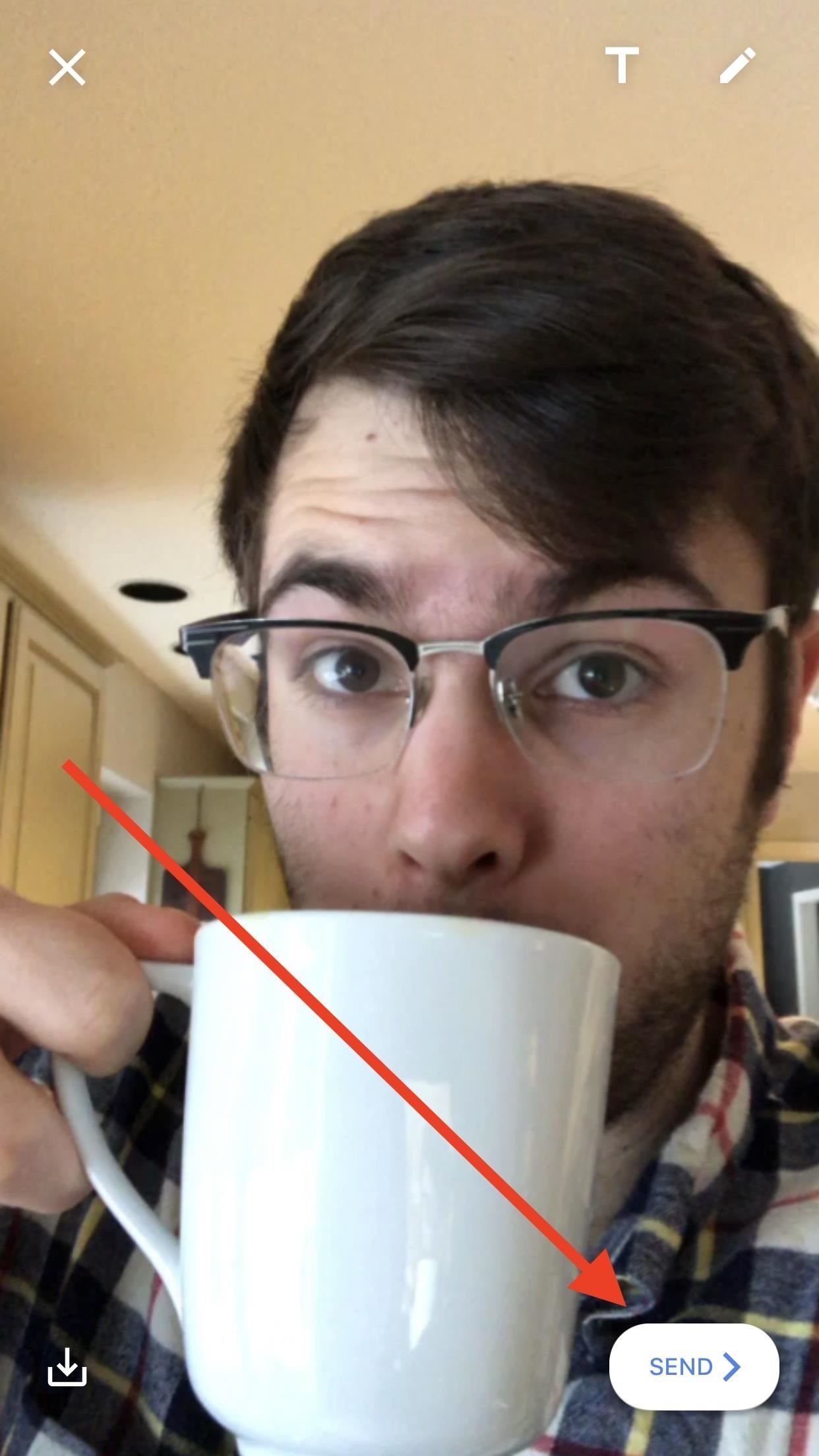 Как отвечать на тексты с селфи GIF на вашем iPhone