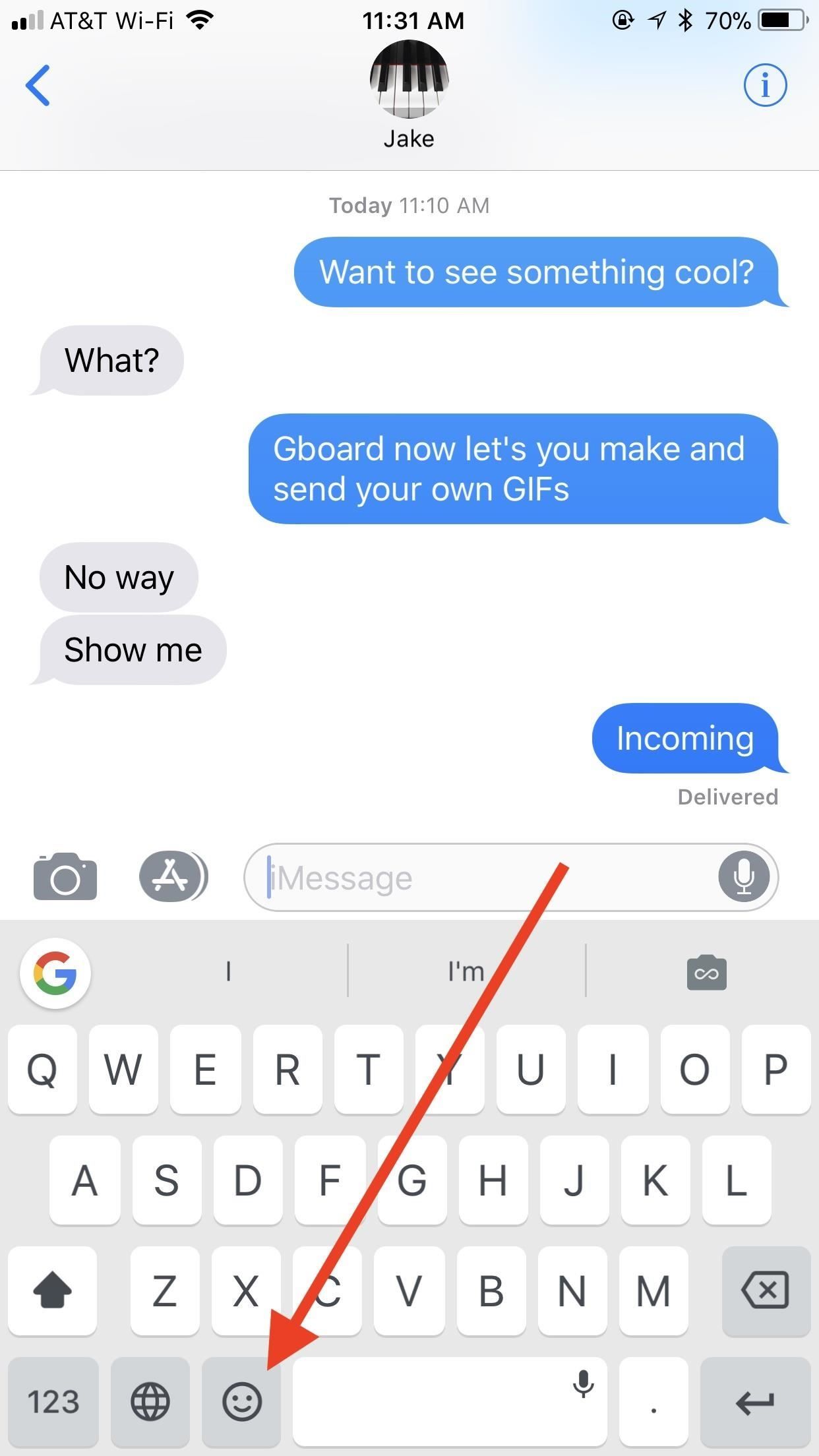 Как отвечать на тексты с селфи GIF на вашем iPhone