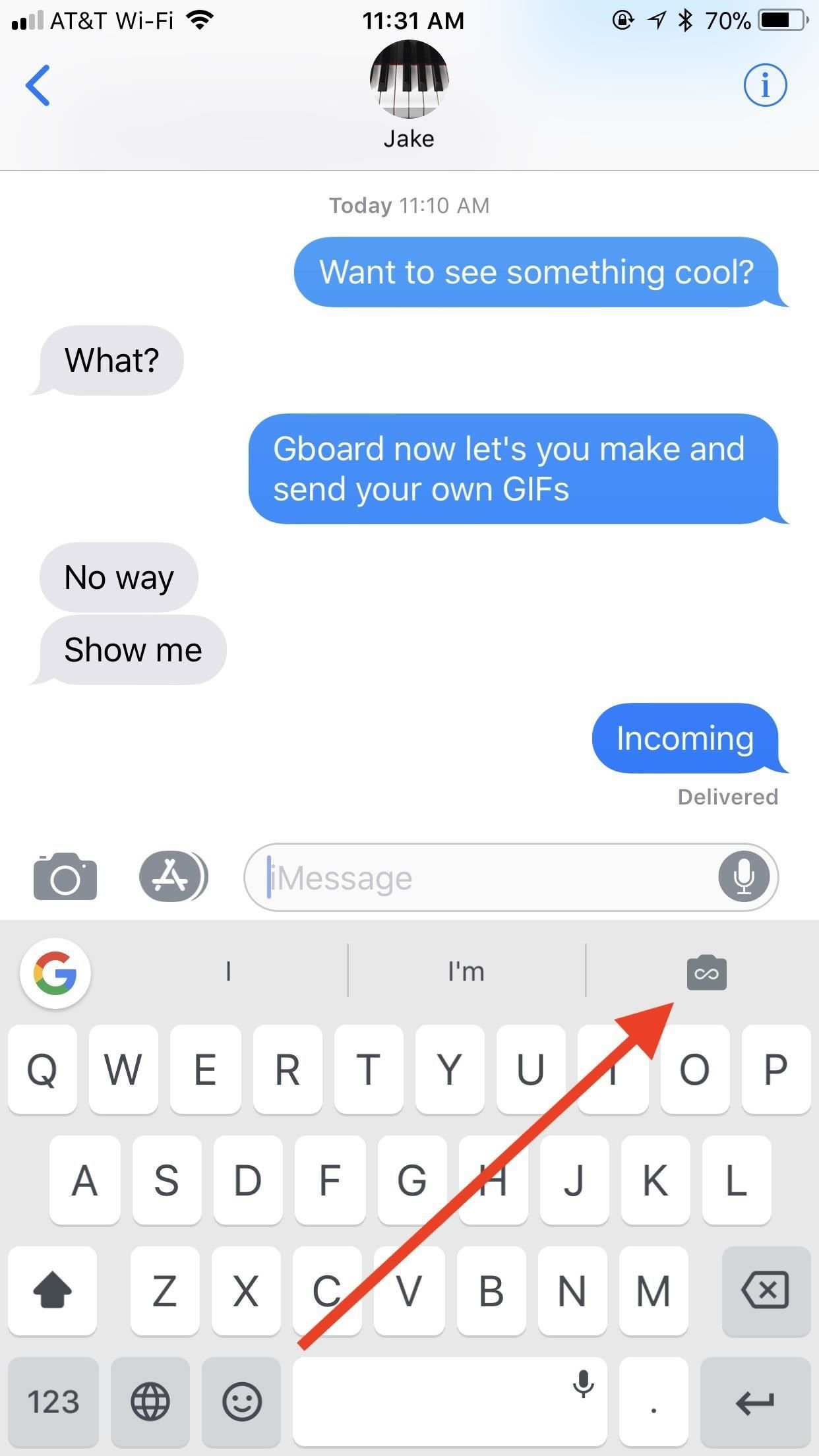 Как отвечать на тексты с селфи GIF на вашем iPhone