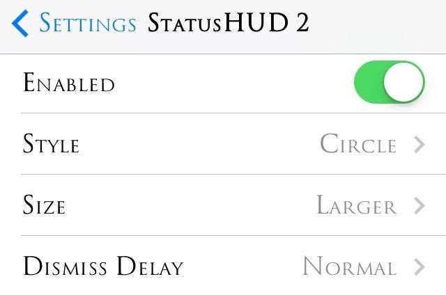 Как перенести окно навязчивого индикатора громкости на ваш iPhone's Status Bar
