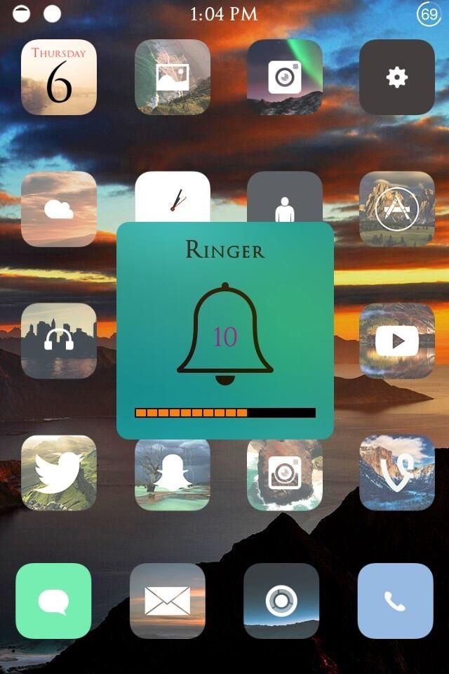Как перенести окно навязчивого индикатора громкости на ваш iPhone's Status Bar
