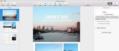 Использование мастер-страниц в режиме фиксированного макета.