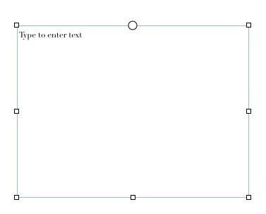 Новое текстовое поле, готовое к резьбе.