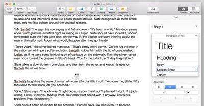 Создание нового стиля в Pages.