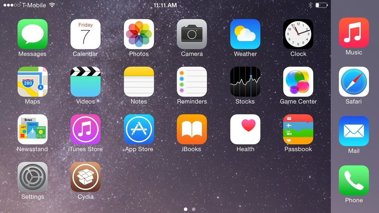 Получить iPhone 6 Plus' Resolution & Home Screen Landscape Mode on Your iPhone 6