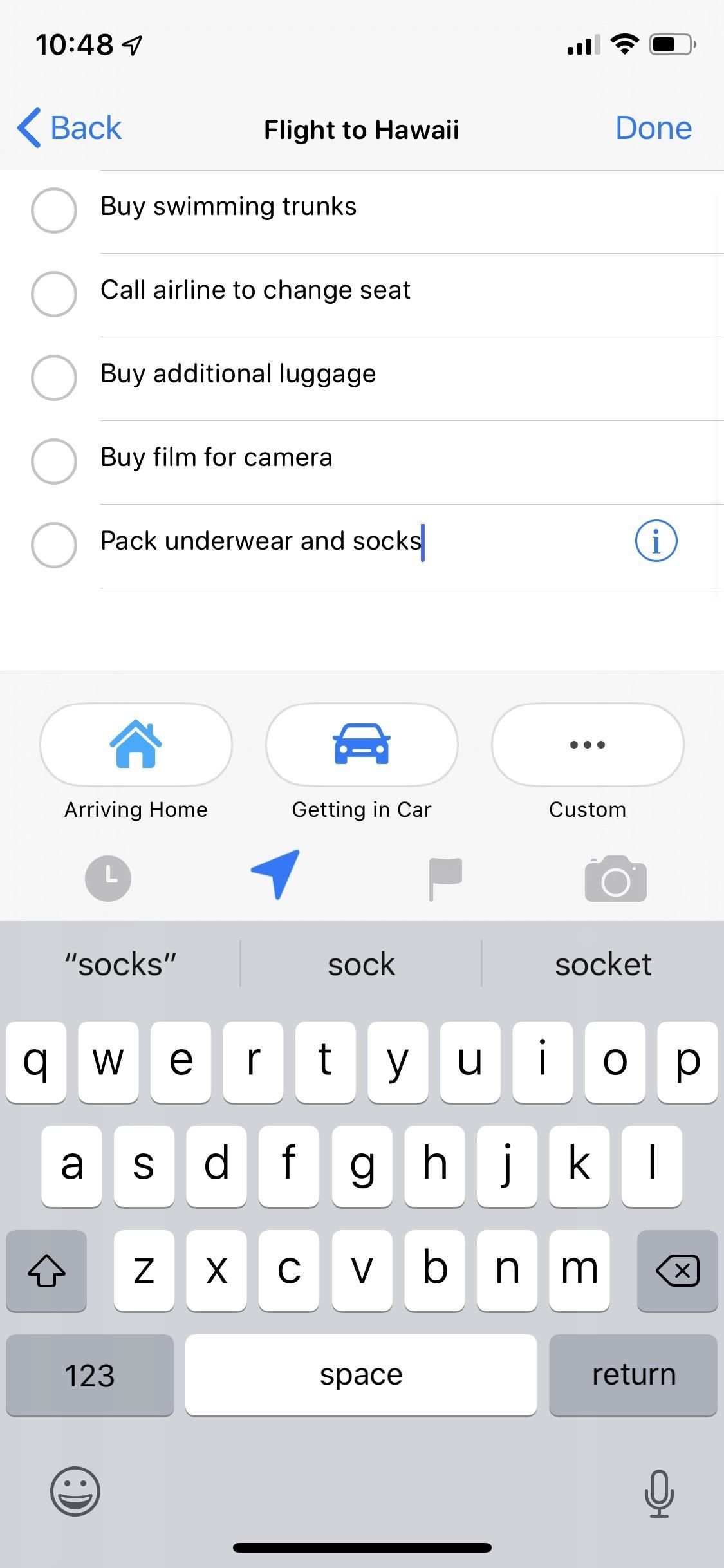 Используйте напоминание's New Quick Toolbar in iOS 13 to Add Times, Locations, Flags & Images to Tasks
