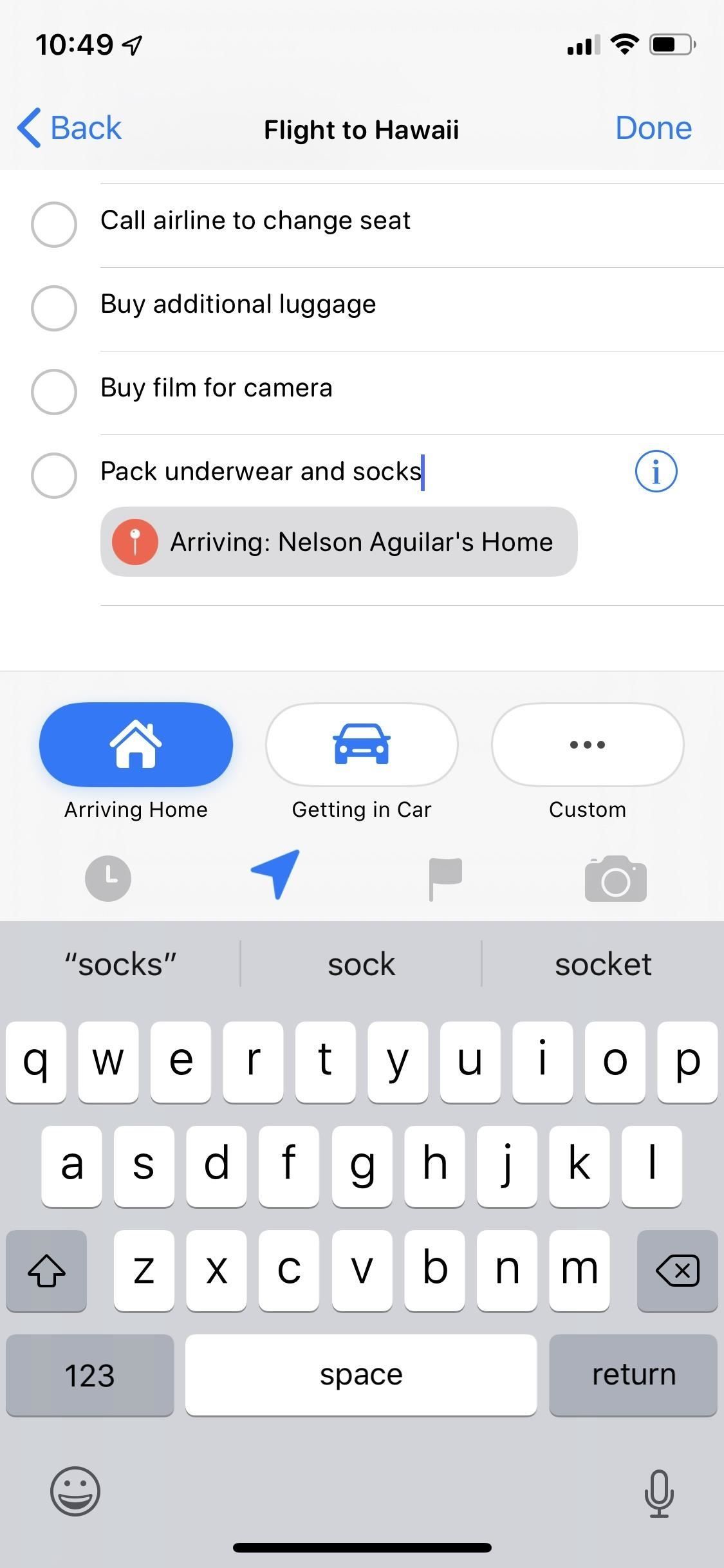 Используйте напоминание's New Quick Toolbar in iOS 13 to Add Times, Locations, Flags & Images to Tasks