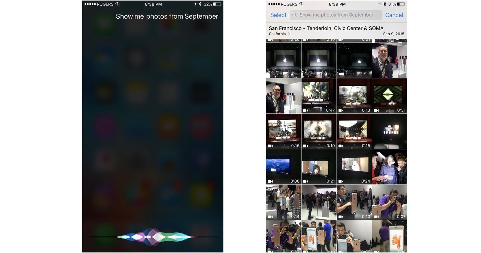 Нажмите и удерживайте кнопку &laquo;Домой&raquo;, чтобы запустить Siri, или произнесите