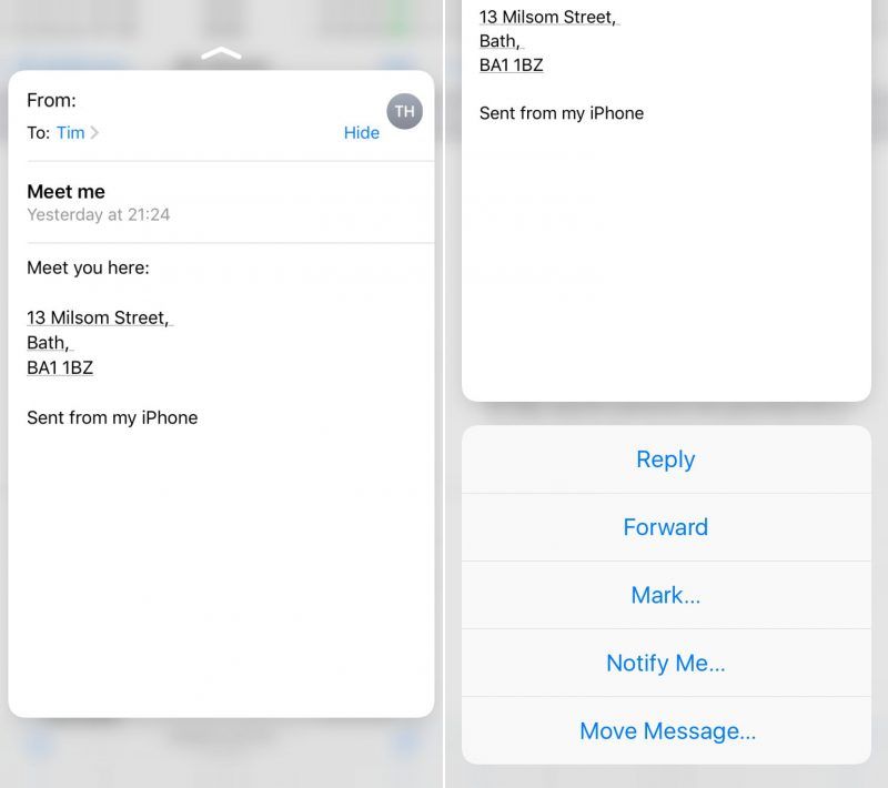 почта-Peek-варианты