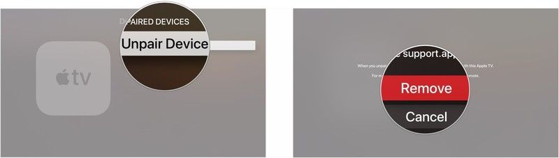 Нажмите «Отключить устройство», нажмите «Удаленное».