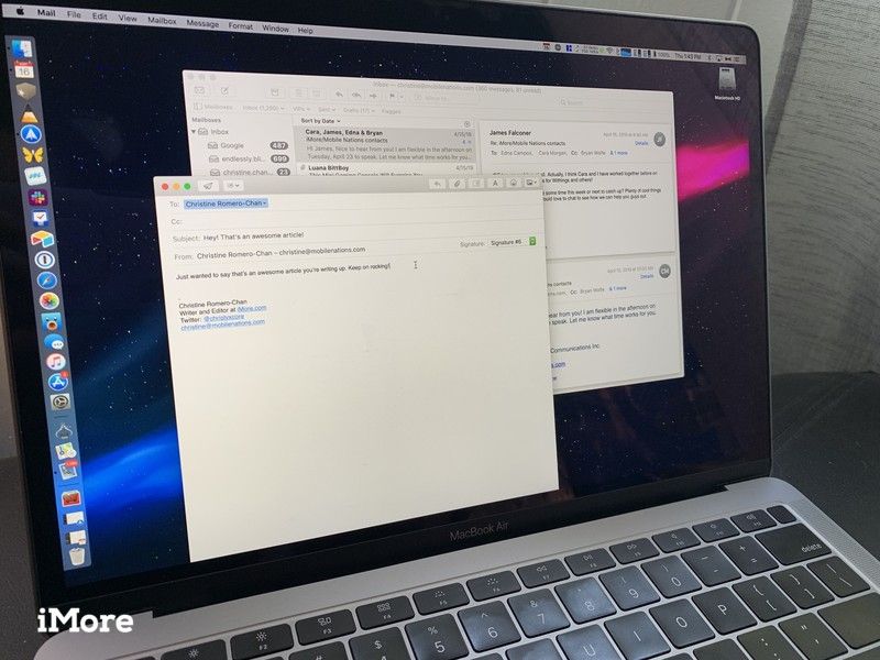 MacBook Air с почтой на Mac