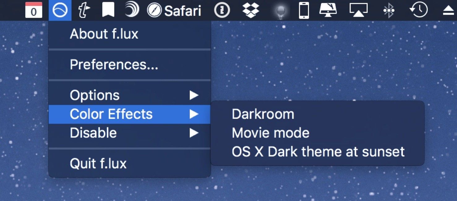 Цветные эффекты