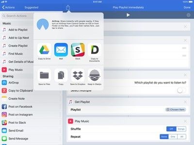 Выделение второго меню общего доступа, которое появляется при использовании функции «Поделиться как файл» в рабочем процессе.