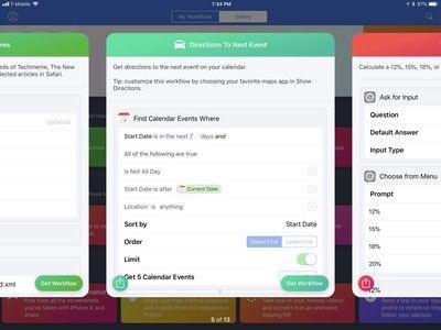 Предварительный просмотр рабочего процесса галереи's description and actions