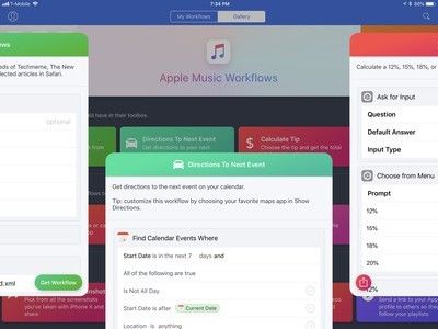 Снимок экрана с подробным видом рабочего процесса, отклоняемым в середине пролистывания