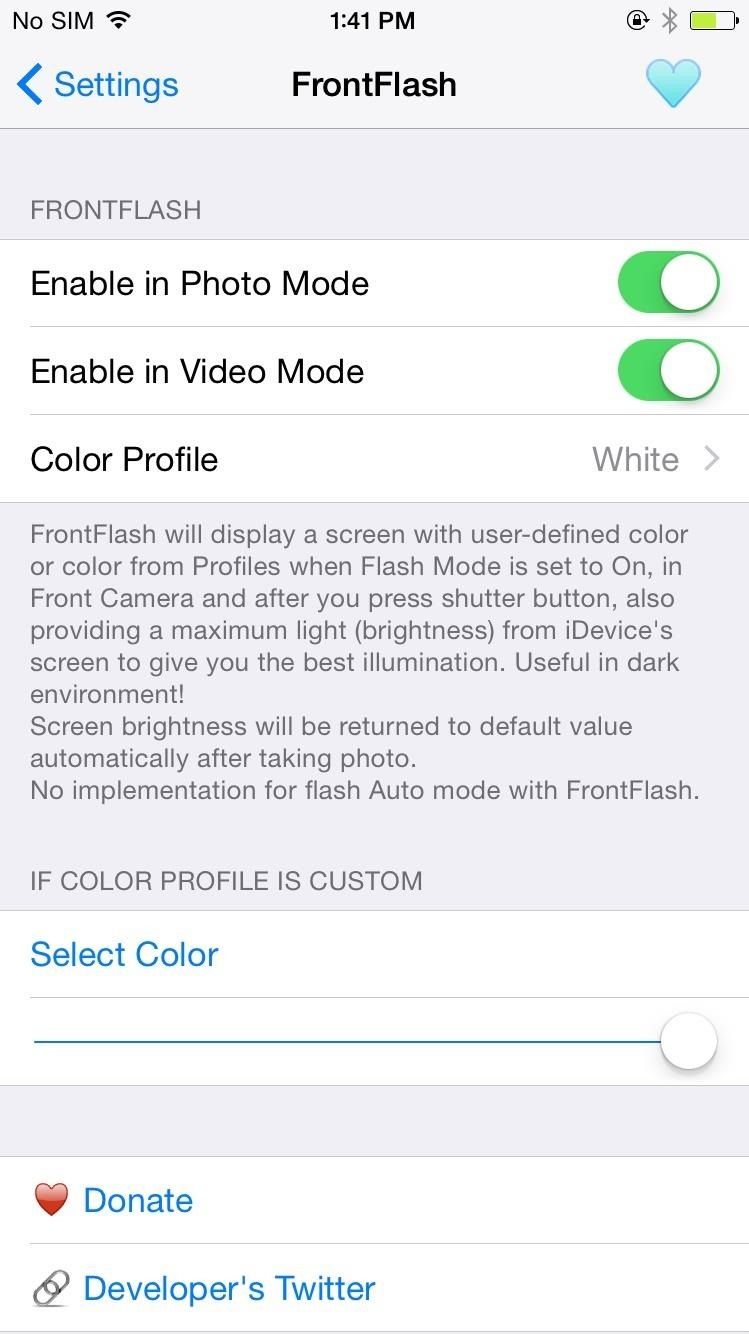 Как получить 6S's New Front-Facing Selfie Flash on Any iPhone Right Now