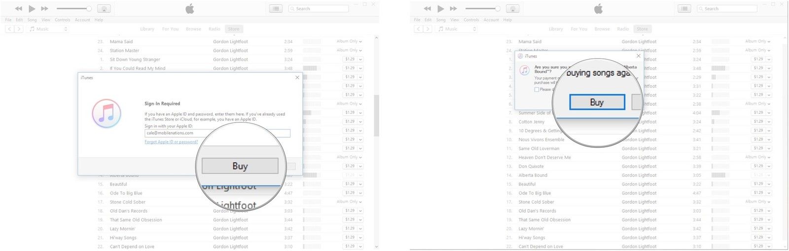 Нажмите Купить. Нажмите кнопку Купить еще раз.