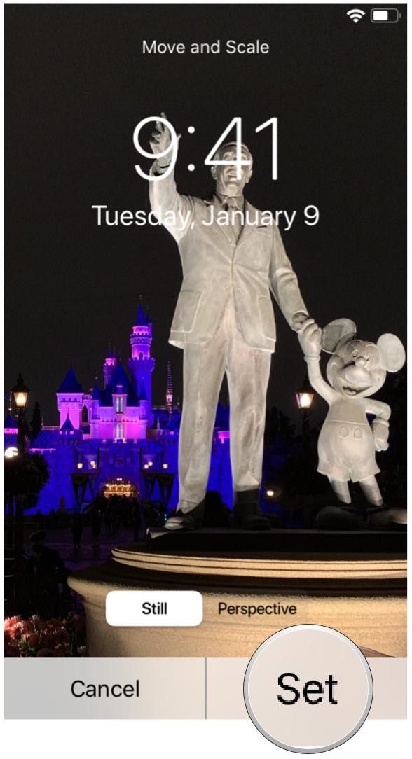 Нажмите Set Нажмите Set