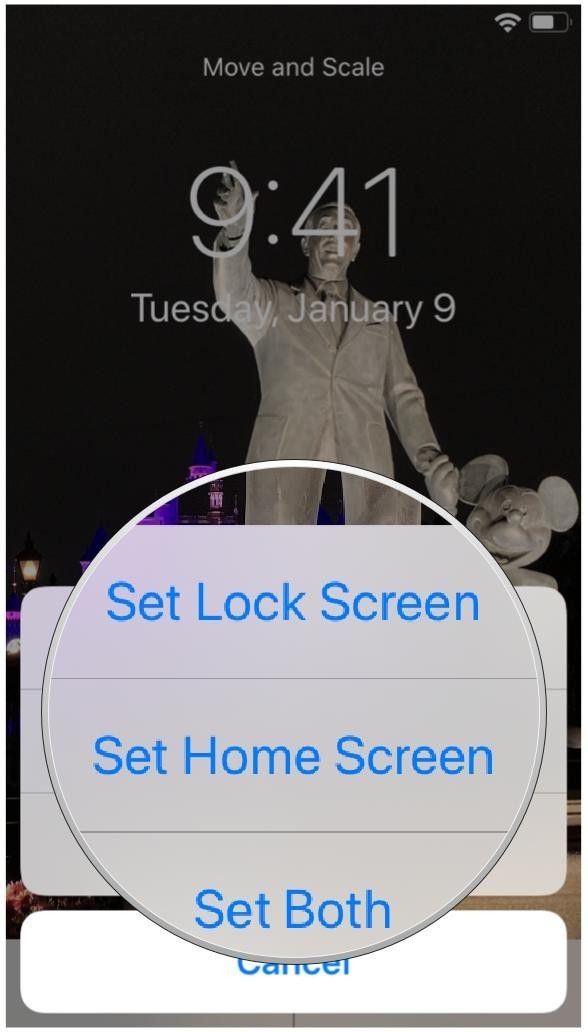 Выберите способ отображения обоев Выберите способ отображения обоев