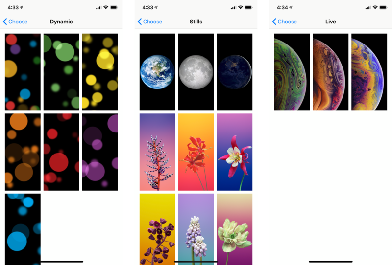 ios 12 типов обоев ios 12 типов обоев